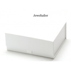 1 Luxurious Small White Ribbon Tab Quality Gift Box 15cm (6 inches) ~ An Ideal Gift, Keepsake or Presentation Box 